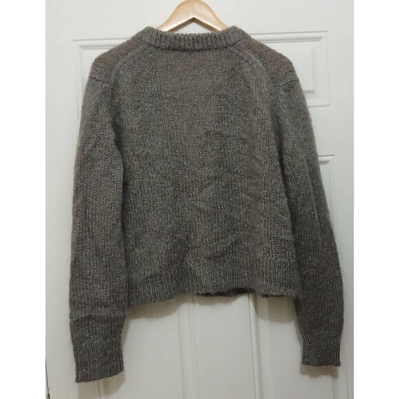 Jenni kayne womens small super kid mohair soft sweater cardigan gray Capsule - Picture 5 of 8